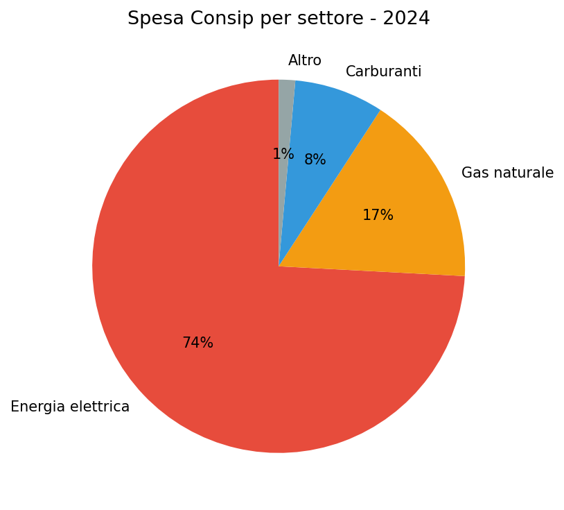 Spesa per settore 2024